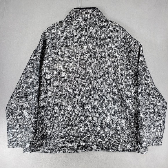 Talbots Boucle Herringbone Jacket Woven Italy Size 2X Career Mob Wife Wool Blend - Picture 5 of 8